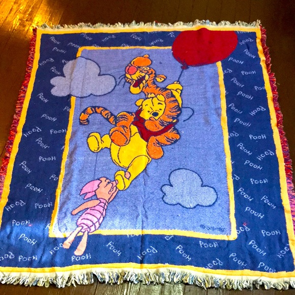 Disney Bedding Vintage Disney Winnie The Pooh Throw Blanket Poshmark